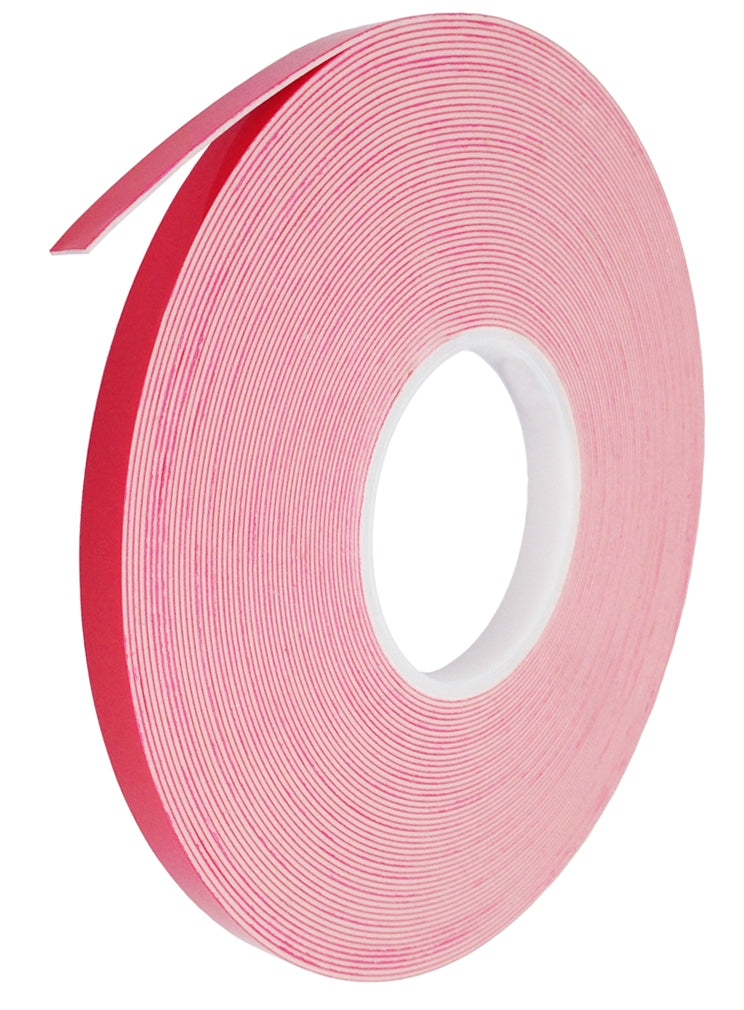 FA-UHB25W Ultra High Bond Foamed Acrylic Tape with Red PE liner 36 Yard 25 mil Thick Roll White (Case)
