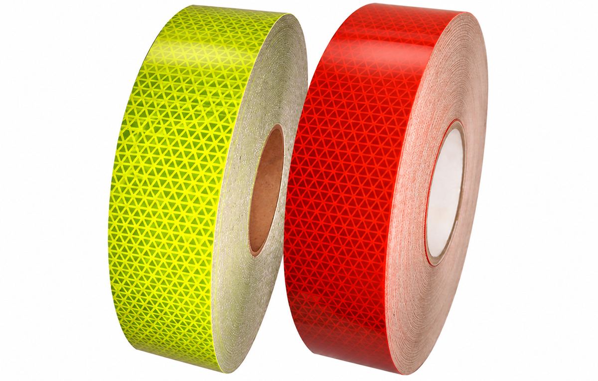 Oralite® REF-DBF Fluorescent Reflective Tape | 50 YD | Lime-Yellow & Orange