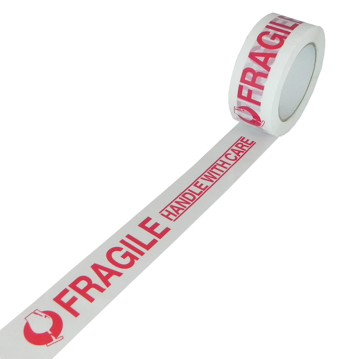 FRAGILE HANDLE WITH CARE Printed Carton Sealing Tape | 2.0 mil | 110 Yd | Case of 36 Rolls