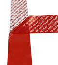 TEV-OVR Tamper Evident Tape/Security Tape 2" x 55 Yard Roll Solid Red, Non-Surface Printed w/hidden OPEN VOID (42 Roll/Case)