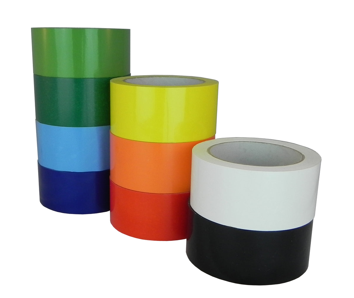 UPVC-24C Carton Sealing Tape | 2.4 Mil | 72 YD | 9 Colors | Case